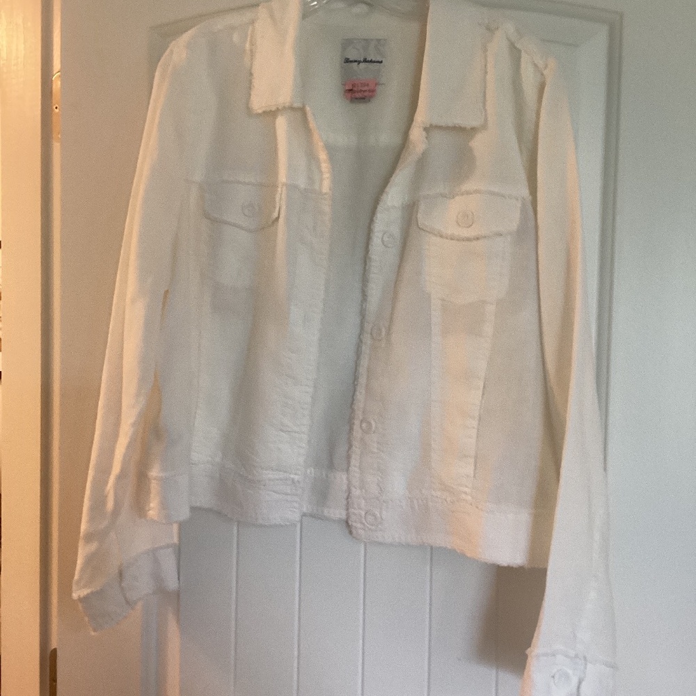 Tommy  Bahama Two Palms Linen Jacket White size XL